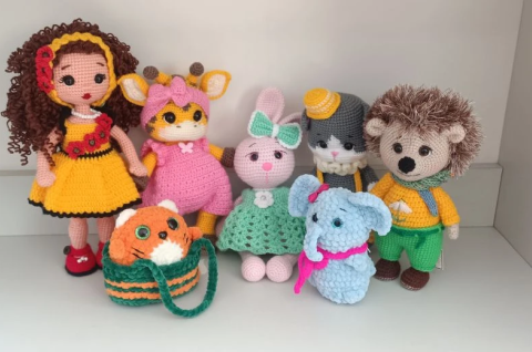 Выставка вязаных игрушек Татьяны Аникиной